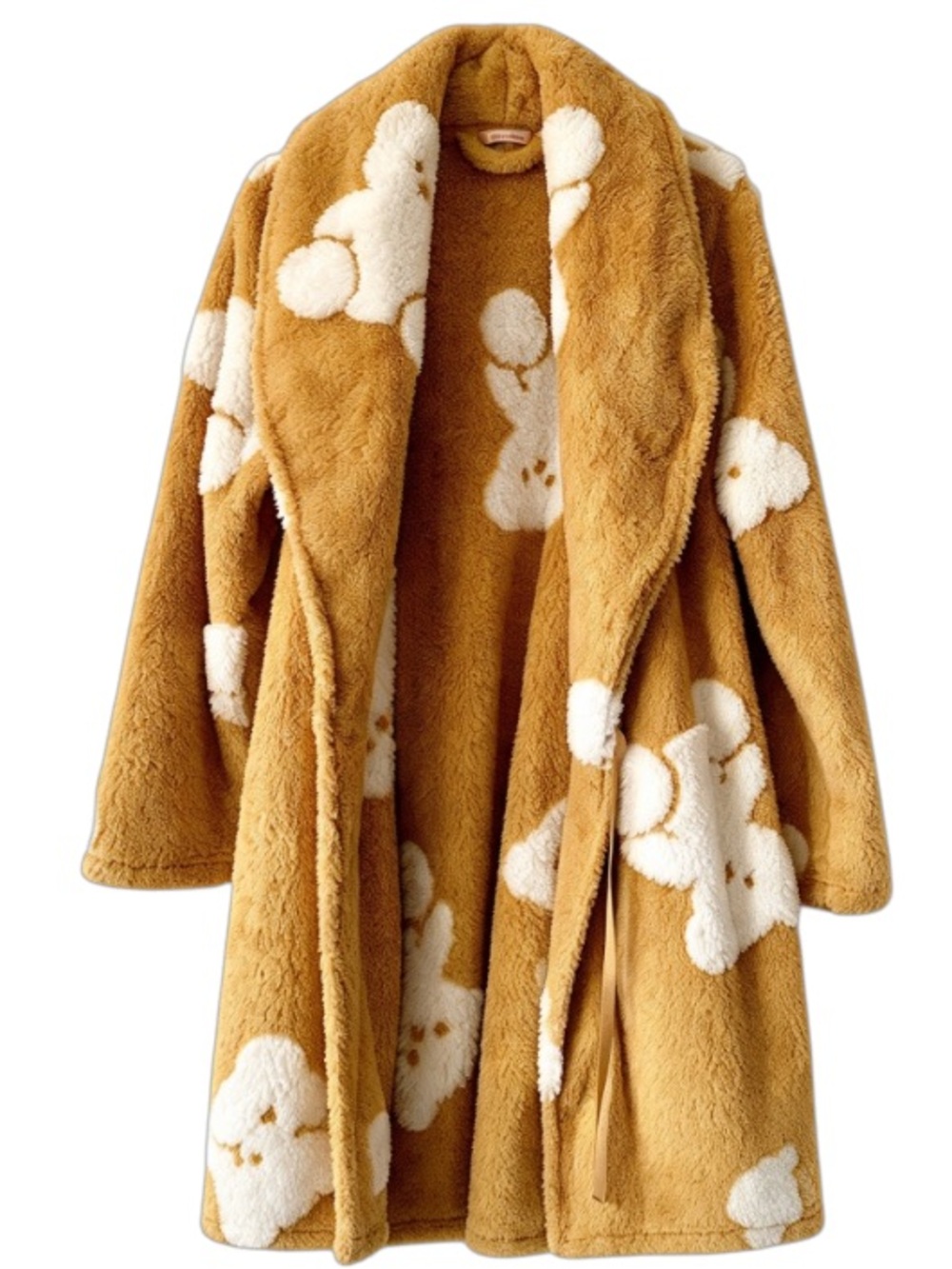 La Vie en Rose Plush Teddy Bear Fleece Robe NWOT (S/M)